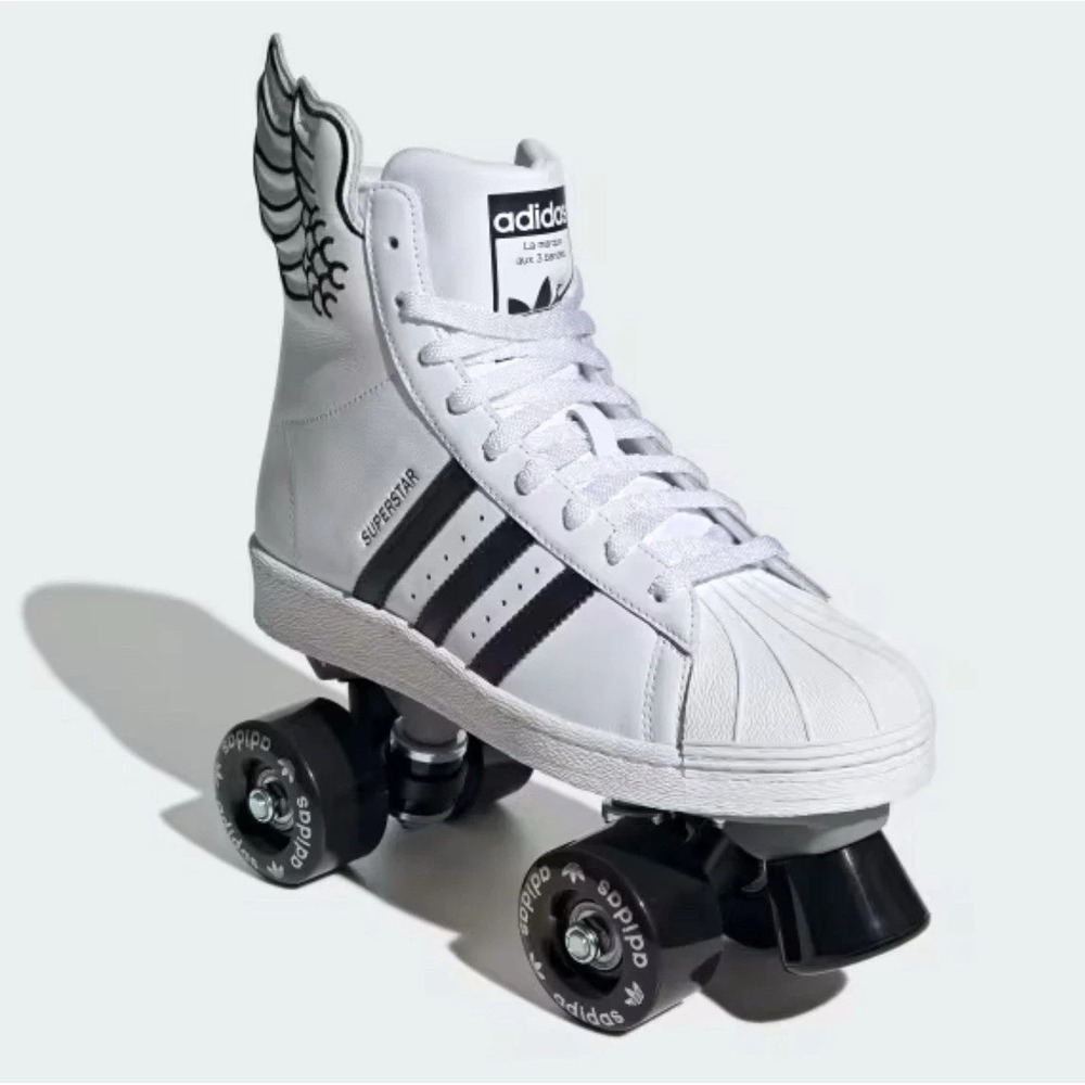 Jeremy Scott x Adidas Original Superstar 82 Skate "Wings" JR8376 M 8.5 W 9.5 - Picture 5 of 7